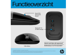 HP Z3700 Dual Wireless Mouse Zilver