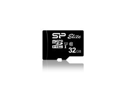 Silicon Power 32GB Elite MicroSDHC Class10 UHS-1 tot 85Mb/s incl. SD-adapter Zwart