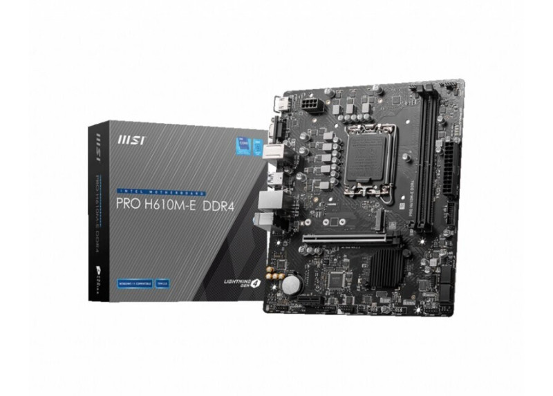 MSI PRO H610M-E DDR4 moederbord Intel H610 LGA 1700 micro ATX RENEWED