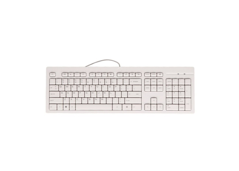 HP 125 White Wired USB Keyboard QWERTZ