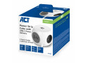 ACT Stekkerdoos kubus met 3 type E stopcontacten, 30W Power Delivery USB-C/A poorten, kabellengte 1,5m