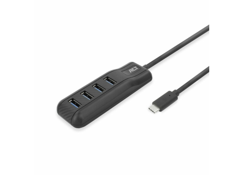 ACT USB-C hub 3.0, 4 poorts USB-A