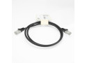 ACT Zwarte 0,5 meter LSZH U/FTP CAT8 datacenter slimline patchkabel snagless met RJ45-connectoren