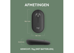 Logitech Pebble 2 M350s muis Ambidextrous RF-draadloos + Bluetooth Optisch 4000 DPI