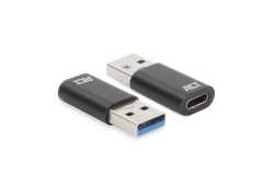 ACT USB-A male naar USB-C female adapter