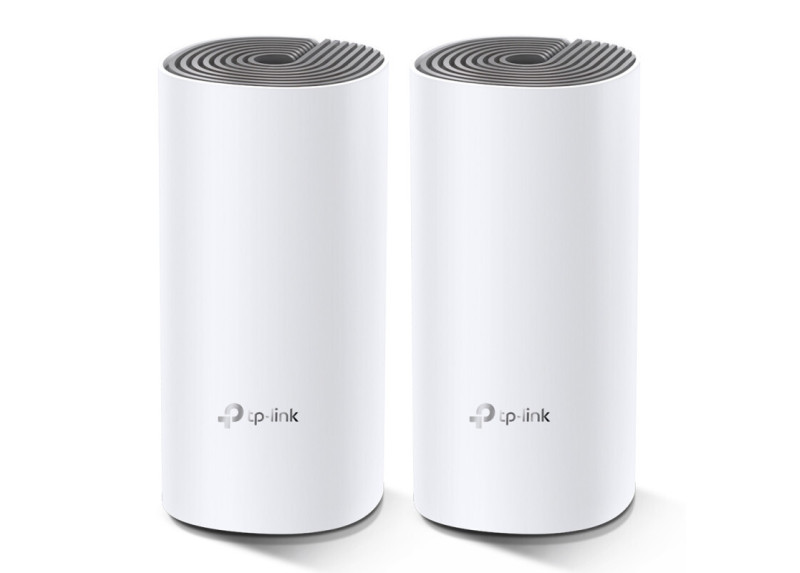 TP-LINK Deco E4 (2-pack) Dual-band (2.4 GHz / 5 GHz) Wi-Fi 5 (802.11ac) Wit, Grijs Intern