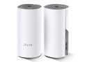 TP-LINK Deco E4 (2-pack) Dual-band (2.4 GHz / 5 GHz) Wi-Fi 5 (802.11ac) Wit, Grijs Intern