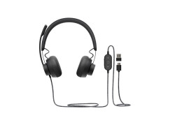 Logitech Zone Headset Bedraad Hoofdband Oproepen/muziek USB Type-C Grafiet