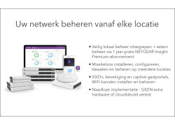 NETGEAR Insight Cloud Managed WiFi 6 AX3600 Dual Band Access Point (WAX620)