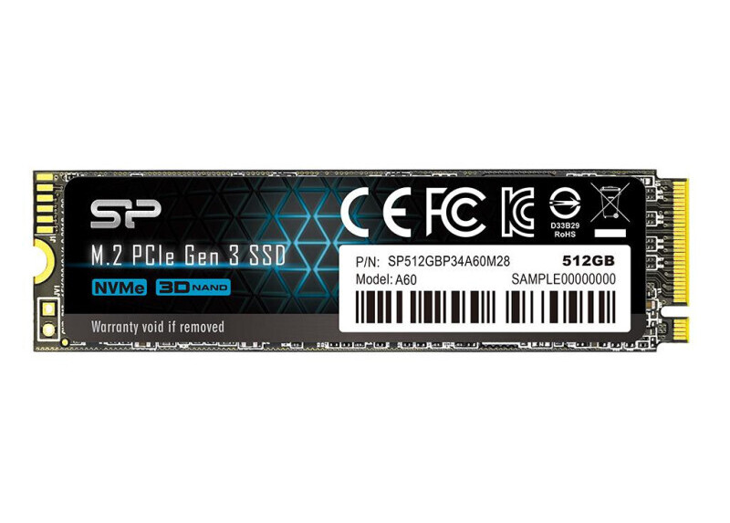 Silicon Power P34A60 M.2 512 GB PCI Express SLC NVMe