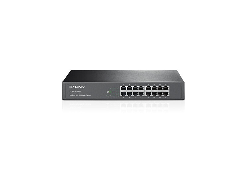 TP-LINK TL-SF1016DS netwerk-switch Fast Ethernet (10/100) Zwart