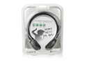 Ewent EW3573 hoofdtelefoon/headset Hoofdtelefoons Hoofdband 3,5mm-connector Zwart