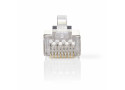 Nedis CCGP89307ME kabel-connector Rj-45 Metallic, Transparant