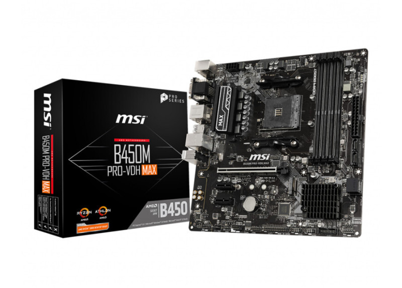 MB MSI B450M Pro-VDH / Am4 / B450 / 4xDDR4 / Micro-ATX