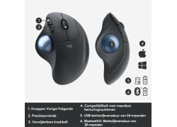 Logitech M575 ERGO Draadloze Trackball Muis