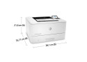 HP LaserJet Enterprise M406dn, Zwart-wit, Printer voor Bedrijf, Print, Compact formaat; Optimale beveiliging; Dubbelzijdig print