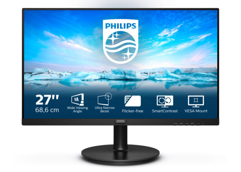 Philips V Line 271V8L/00 LED display 68,6 cm (27") 1920 x 1080 Pixels Full HD Zwart