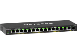 NETGEAR 16-Port High-Power PoE+ Gigabit Ethernet Plus Switch (231W) with 1 SFP port (GS316EPP)