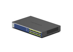 NETGEAR GS516PP Unmanaged Gigabit Ethernet (10/100/1000) Power over Ethernet (PoE) Blauw, Grijs