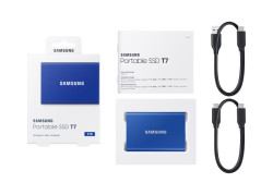 Samsung Portable SSD T7 2000 GB Blauw