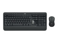 Logitech Advanced MK540 toetsenbord Inclusief muis USB QWERTZ Duits Zwart, Wit