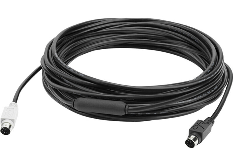 Logitech GROUP 10m Extender Cable PS/2-kabel 6-p Mini-DIN Zwart