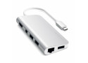 Satechi ST-TCMM8PAS notebook dock & poortreplicator Bedraad USB 3.2 Gen 1 (3.1 Gen 1) Type-C Zilver