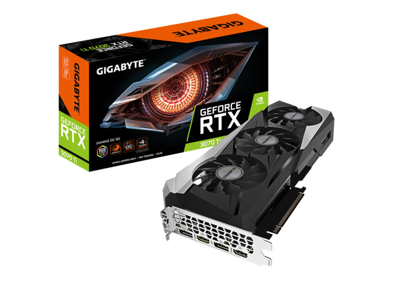 Gigabyte GV-N307TGAMING OC-8GD videokaart NVIDIA GeForce RTX 3070 Ti 8 GB GDDR6X