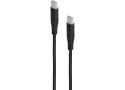 Mobiparts USB-C naar USB-C gevlochten kabel 2A 1m zwart