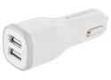 Mobiparts Car Charger Dual USB 2.4A White