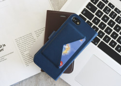 Mobiparts Classic Wallet Case Apple iPhone XS Max Blue