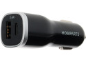 Mobiparts Car Charger Dual USB-A en USB-C 2.4A Black