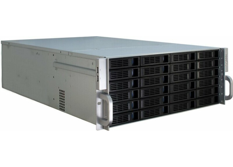 Inter-Tech 4U-4424 Rack Zwart, Zilver