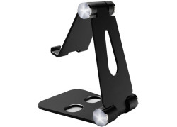 Mobiparts Phone Stand Holder Metal maat M - Zwart