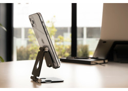 Mobiparts Phone Stand Holder Metal maat M - Zwart