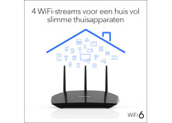 NETGEAR Nighthawk 4-Stream AX1800 WiFi 6 Router (RAX10)