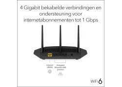 NETGEAR Nighthawk 4-Stream AX1800 WiFi 6 Router (RAX10)