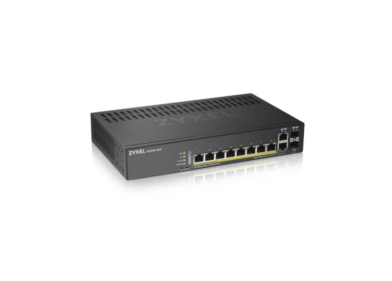 Zyxel GS1920-8HPV2 Managed Gigabit Ethernet (10/100/1000) Power over Ethernet (PoE) Zwart