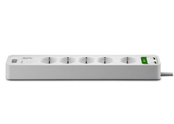 APC Stekkerdoos met overspanningsbeveiliging 5x stopcontact + 2x USB