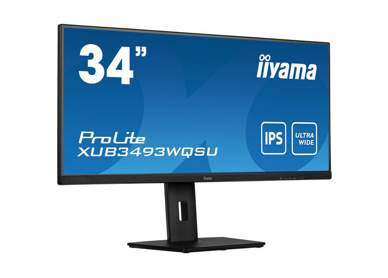 iiyama ProLite XUB3493WQSU-B5 computer monitor 86,4 cm (34") 3440 x 1440 Pixels UltraWide Quad HD LED Zwart