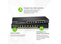 Zyxel GS1915-8EP Managed L2 Gigabit Ethernet (10/100/1000) Power over Ethernet (PoE) Zwart