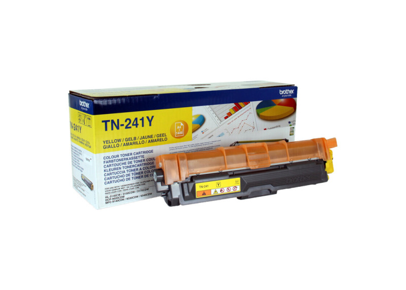 Brother TN-241Y tonercartridge 1 stuk(s) Origineel Geel