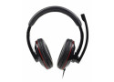 Gembird MHS-001 hoofdtelefoon/headset Bedraad Hoofdband Oproepen/muziek Zwart