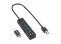 Sharkoon 4044951037582 interface hub USB 3.2 Gen 1 (3.1 Gen 1) Type-C 5000 Mbit/s Zwart