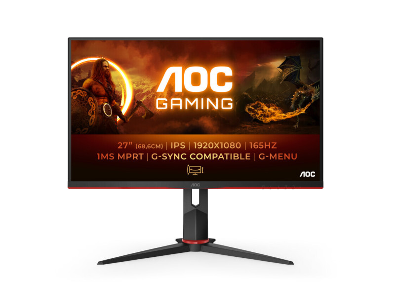 AOC 27G2SPU/BK computer monitor 68,6 cm (27") 1920 x 1080 Pixels Full HD Zwart, Rood