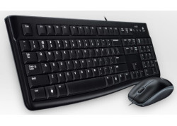 Logitech Desktop MK120 toetsenbord Inclusief muis USB AZERTY Frans Zwart