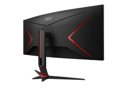 AOC G2 CU34G2X/BK computer monitor 86,4 cm (34") 3440 x 1440 Pixels Quad HD LED Zwart, Rood