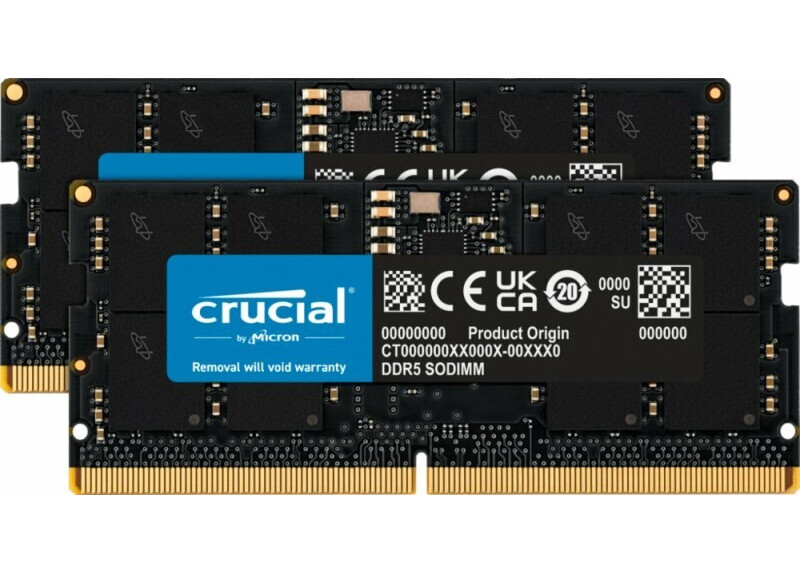 Crucial CT2K16G56C46S5 geheugenmodule 32 GB 2 x 16 GB DDR5 5600 MHz ECC