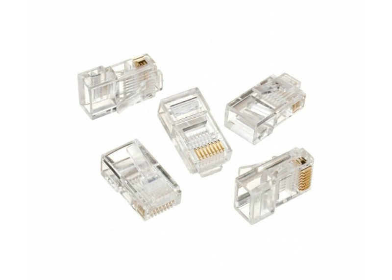 Gembird LC-8P8C-001/10 kabel-connector RJ-45 Transparant