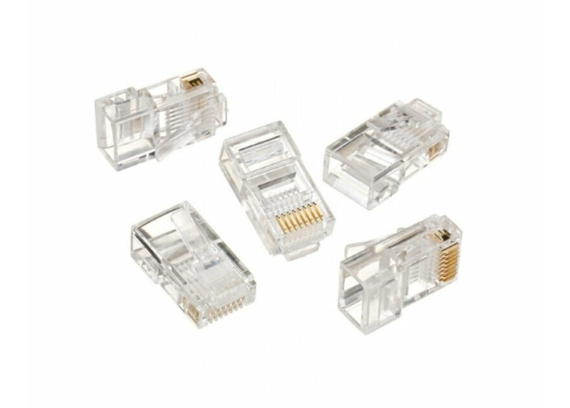 Gembird LC-8P8C-001/50 kabel-connector RJ-45 Transparant